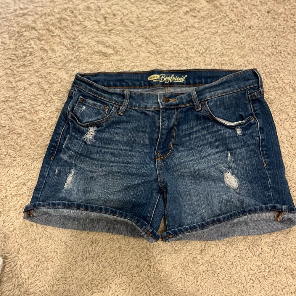 Old Navy Distressed Blue Jean Shorts